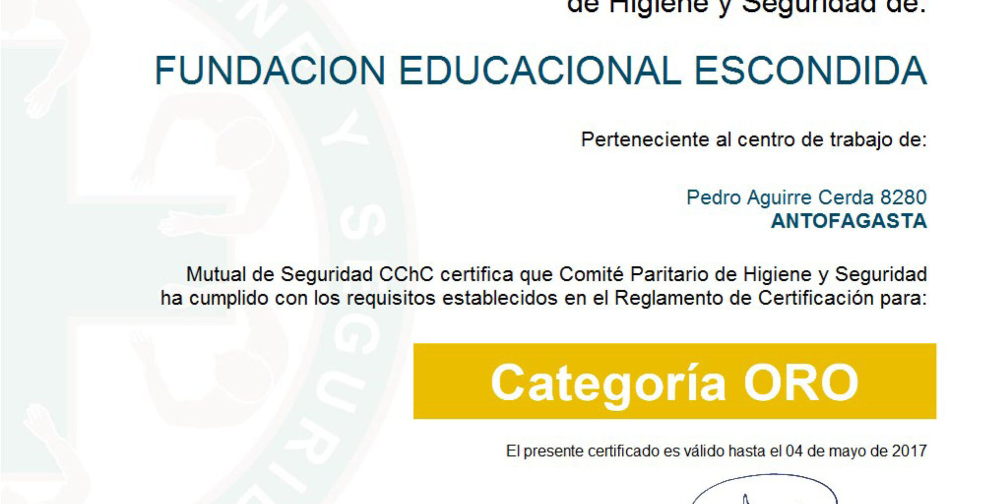 Certificación_Oro_2016